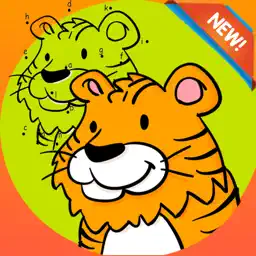脑点图画书 - 着色页点免费为孩子和幼儿游戏